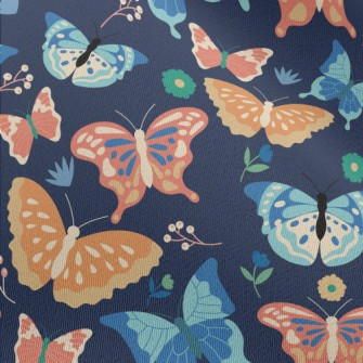 Colorful Cartoon Butterfly Chiffon