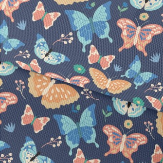 Colorful Cartoon Butterfly Waterproof Oxford