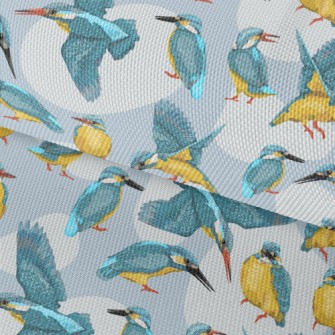 Cartoon Common Kingfisher Waterproof Oxford