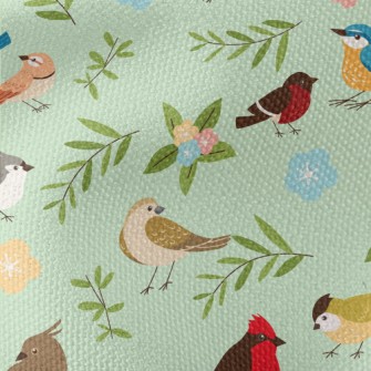 Cartoon Bird Encyclopedia Waterproof Canvas