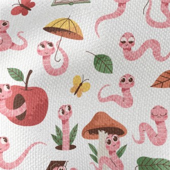Smart Cartoon Earthworm Waterproof Canvas