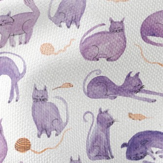 Self-colored Watercolor Cat Waterproof Canvas