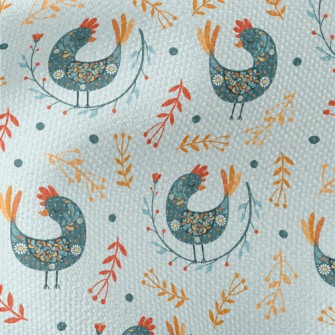 Ethnic Pattern Bird Waterproof Canvas