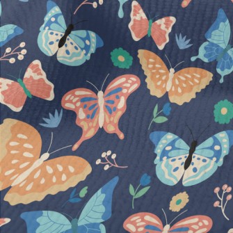 Colorful Cartoon Butterfly Terry