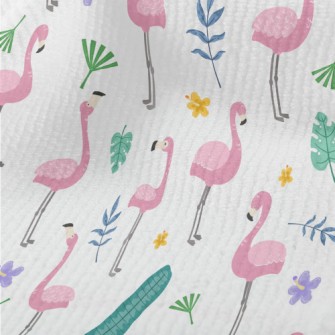 Hand Drawn Cartoon Flamingo Terry