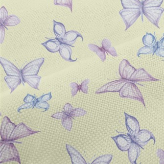 Two-color Hand-painted Butterf Performance Linen
