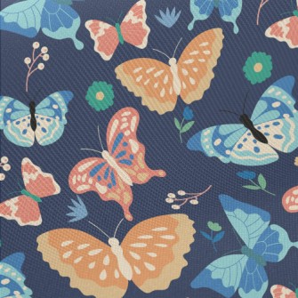 Colorful Cartoon Butterfly Twill