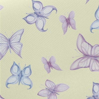 Two-color Hand-painted Butterf Twill