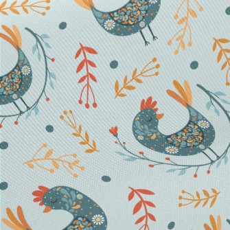 Ethnic Pattern Bird Twill