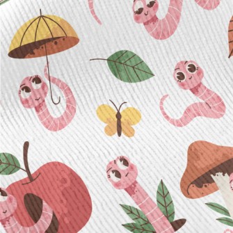 Smart Cartoon Earthworm Standard Corduroy