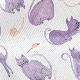 Self-colored Watercolor Cat Standard Corduroy