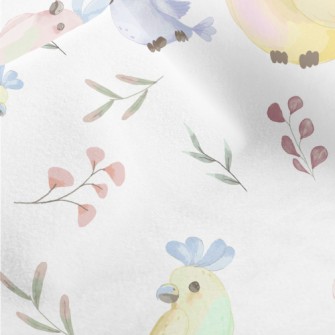 Beautiful Colorful Parrot Micro Fleece