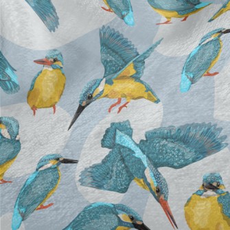 Cartoon Common Kingfisher Minky