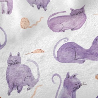 Self-colored Watercolor Cat Minky