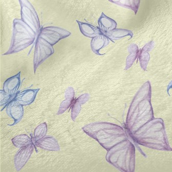 Two-color Hand-painted Butterf Minky