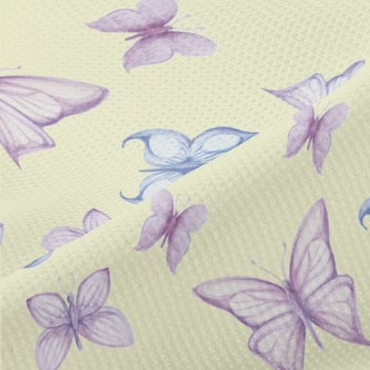 Two-color Hand-painted Butterf Piqué