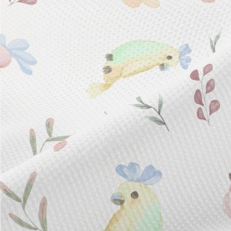 Beautiful Colorful Parrot Piqué