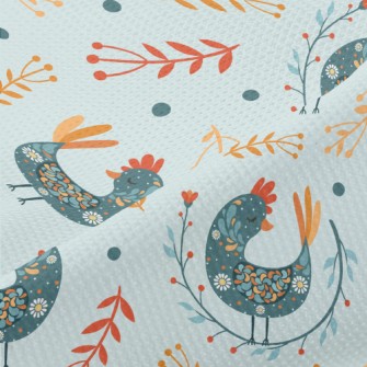 Ethnic Pattern Bird Piqué