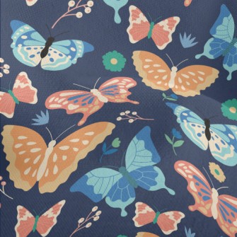 Colorful Cartoon Butterfly Lightweight Performance Linen