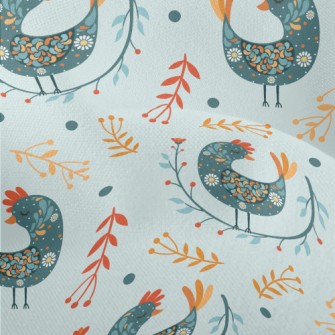 Ethnic Pattern Bird Lightweight Performance Linen