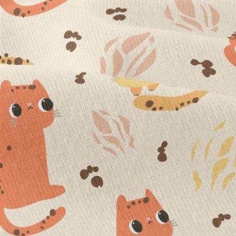 Orange Cartoon Cat Modern Jersey