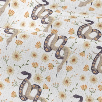 Beautiful Snake With Flowers Modern Jersey