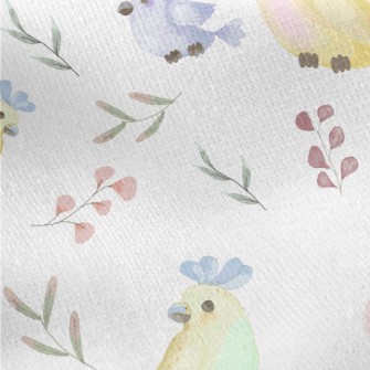 Beautiful Colorful Parrot Jersey Backed Fleece