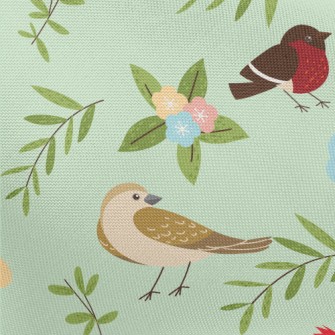 Cartoon Bird Encyclopedia Pongee