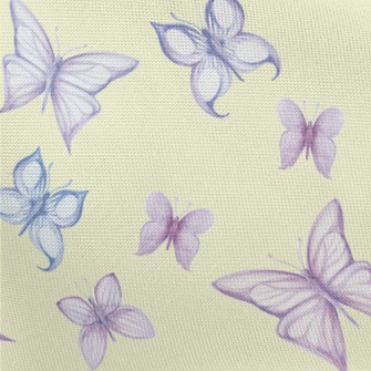 Two-color Hand-painted Butterf Pongee