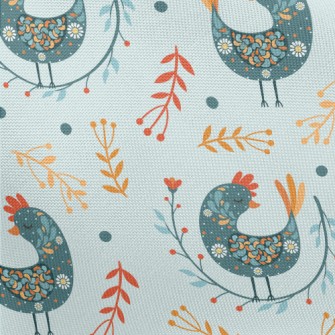 Ethnic Pattern Bird Pongee