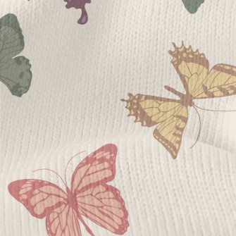 Cartoon Colorful Butterfly Stretch Jersey
