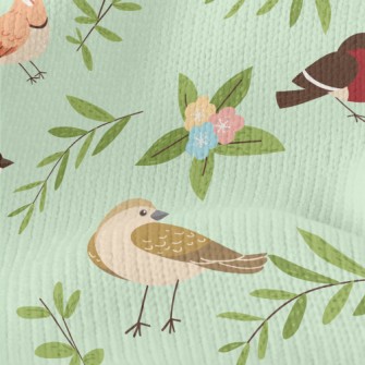 Cartoon Bird Encyclopedia Stretch Jersey