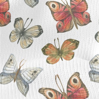 Beautiful Hand Drawn Butterfly Stretch Jersey