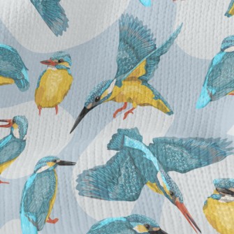 Cartoon Common Kingfisher Stretch Jersey