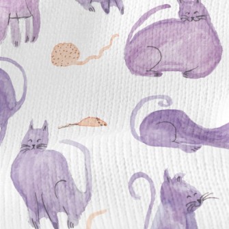 Self-colored Watercolor Cat Stretch Jersey