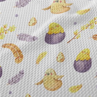 Spring Chicks Born Birdseye Piqué