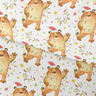 Hand Drawn Tiger Celebrating C Waterproof Oxford