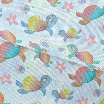 Colorful Hand Drawn Turtle Waterproof Oxford