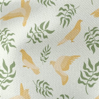 Dove With Olive Leaf Waterproof Canvas