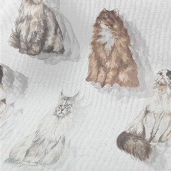 Beautiful Watercolor Pet Cat Terry