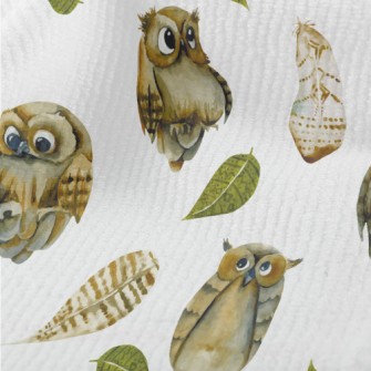 Cute Watercolor Owl Terry