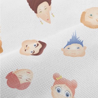 Cartoon Different Faces Performance Linen