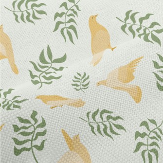 Dove With Olive Leaf Performance Linen