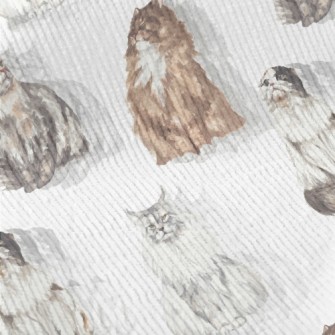 Beautiful Watercolor Pet Cat Standard Corduroy