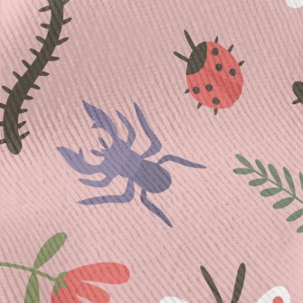 Colorful Cartoon Insects Standard Corduroy
