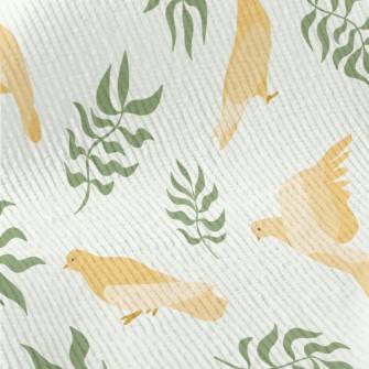 Dove With Olive Leaf Standard Corduroy
