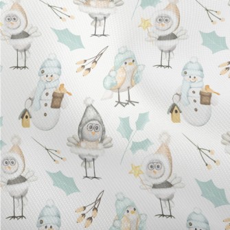Winter Birds And Snowman Dobby