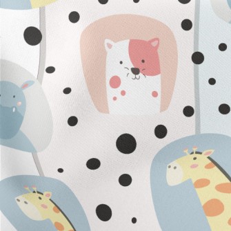 Cute Animal Decoration Stretch Ponte