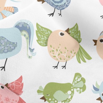 Gorgeous Pattern Bird Micro Fleece