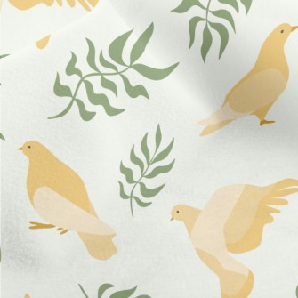 Dove With Olive Leaf Micro Fleece